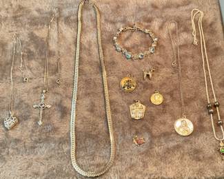 Sterling silver Jewelry, charms, bracelet's, chains, religious medals
