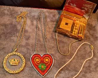 Compact, necklaces
