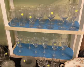 Etched stemware