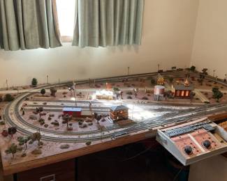Track without engines and cars