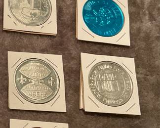 Vintage Saints football doubloons, Dave Treen, David Duke