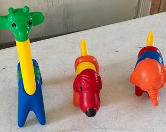Tupperware toy animals