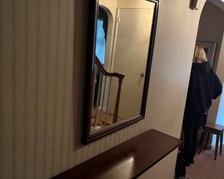Entrance mirror and shelf … 
