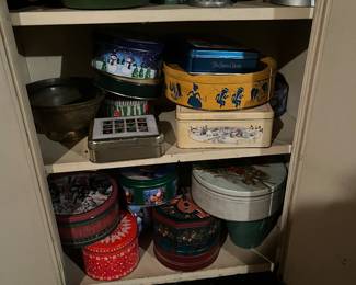 Large vintage canister collection …