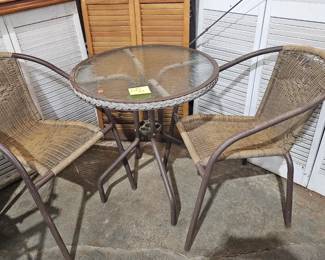 PATIO TABLE AND CHAIRS