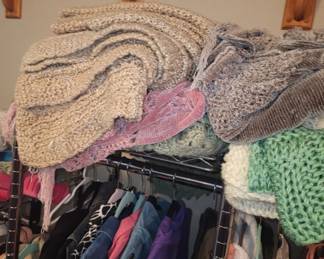 Afghans and wool blankets