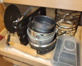 kitchen pots and pans