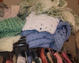 Afghans and wool blankets