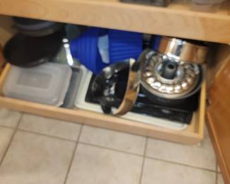 kitchen pots and pans