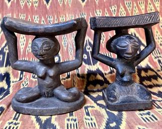 African headrest Luba tribe