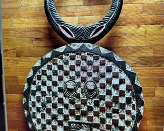 Goli tribal mask, roughly 3 feet tall