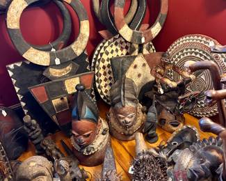 We have many items that are not photographed..   mostly you're looking at African artifacts