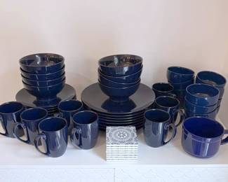 Navy Blue Dish Set Plus