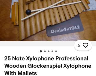 Professional Wooden Glockenspiel Xylophone
                       $80