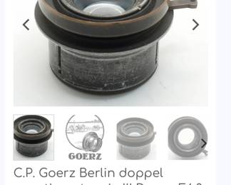 C.P. Goertz Doppel Anastigmat Serie III.                $150