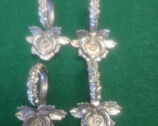 4 Sterling Napkin Rings. $35