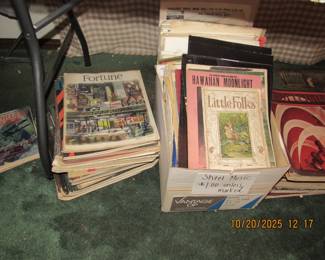 fortune from the 30's and sheet music