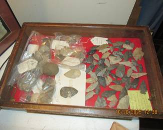 arrow heads from a 1930's family collection