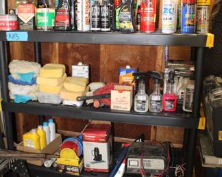 Various Car Cleaning Supplies