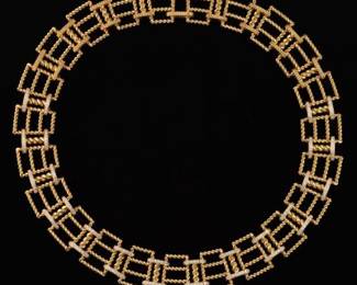 18K Gold and Diamond Necklace By Roberto Coin
