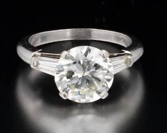 1940s Platinum and Diamond Solitaire