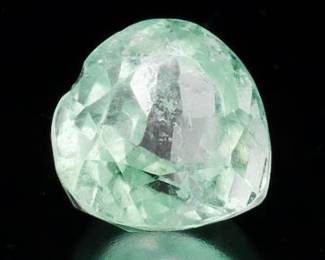 Unmounted 5.81 Ct Weight Heart Cut Aquamarine