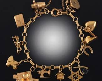 Mixed Carat Charm Bracelet