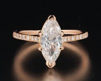 Frost Co. Gold and Diamond Solitaire Ring