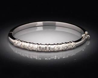 14K Gold and Diamond Jointed Bracelet