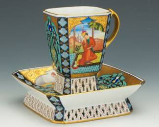 Herend Miniature Persanes Cup and Saucer