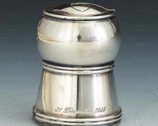 Rare Christofle Dom Perignon Silver Plated Cork Keep Case, 31 December 1999 Millennium Edition
