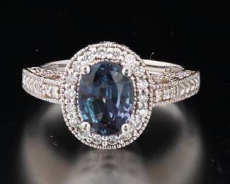 14K Tourmaline and Diamond Ring