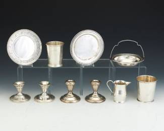 Group of Sterling Silver Table Items