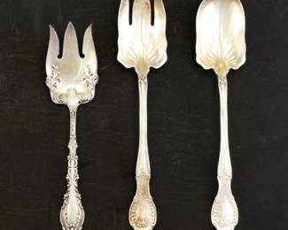 Three Sterling Silver Serving Utensils