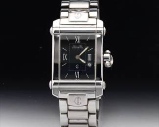 Philippe Charriol Quartz Classic Tank Wristwatch, Propers and Boxes