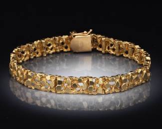 14K Nugget Bracelet
