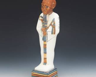 Polychrome Egyptian Revival Figure