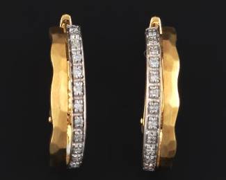 H. Stern 18K and Diamond Earrings