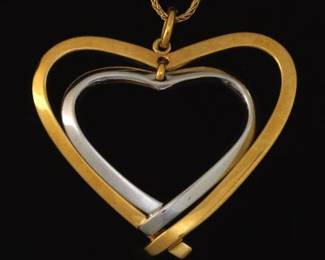 18K Italian Heart Pendant