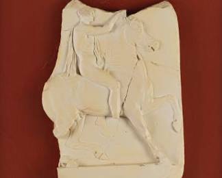Plaster Relief of Classical Horse and Rider, after Antiquity