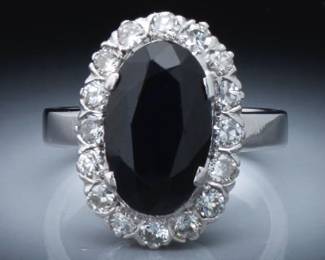 Ladies Sapphire and Diamond Ring