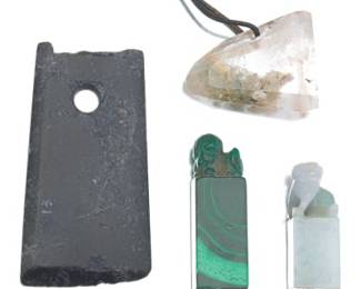 A Group of Carved Seals and Jade Carving