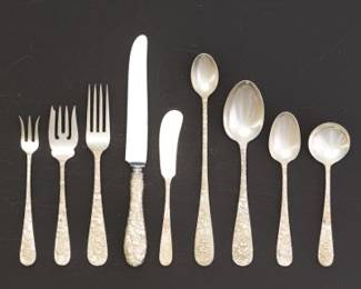 Incomplete Sterling Set Of Stieff Rose