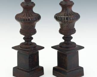 Pair of Neoclassical Style UrnForm Finials