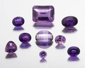 Multiple Unmounted 41.52 Ct Total Weight Amethyst Gems