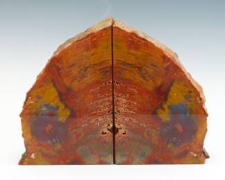 Arizona Petrified Wood Bookends, ca. 160 MYA