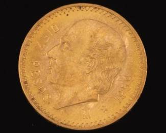 1959 Mexican 10 Pesos Gold Coin