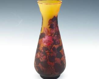 Emile Galle Cameo Glass Vase