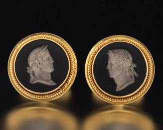 18K Intaglio Cufflinks