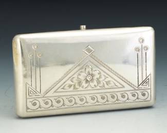 Russian .875 Silver Cigarette Case